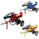 送料無料 選べる3カラー 薪割り機 薪割機 ログスプリッター エンジン式 破砕力 27t 約7.0馬力 横割り 縦割り けん引 カッター まきわり マキワリ 薪...