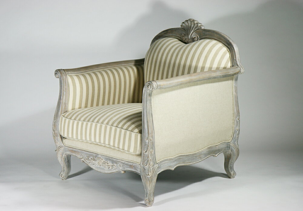 送料無料 新品 アンティーク調 ロココ 1 seater ソファ シングルソファ [2]