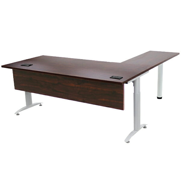 オフィスデスク デスク L字型 幕板付 コードホール付 約W180×約D180×約H75.5 約W1800×約D1800×約H755 ..