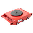 送料無料 マシンローラー 耐荷重約15t ポリウレタン製ホイール 1台 単品 360° ターンテーブル 回転台 運搬ローラー 運搬マシンローラー 重量物 低床 ポーター 赤 コロ車 ウレタンローラー 搬入 搬出 運搬車 台車 キャリー マシーン ローラー 引越 RED レッド roller15tp1