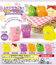 ガチャガチャ 景品 48mmカプセル入り ぷかぷかねこねこフルーツ日和 (100個入り)