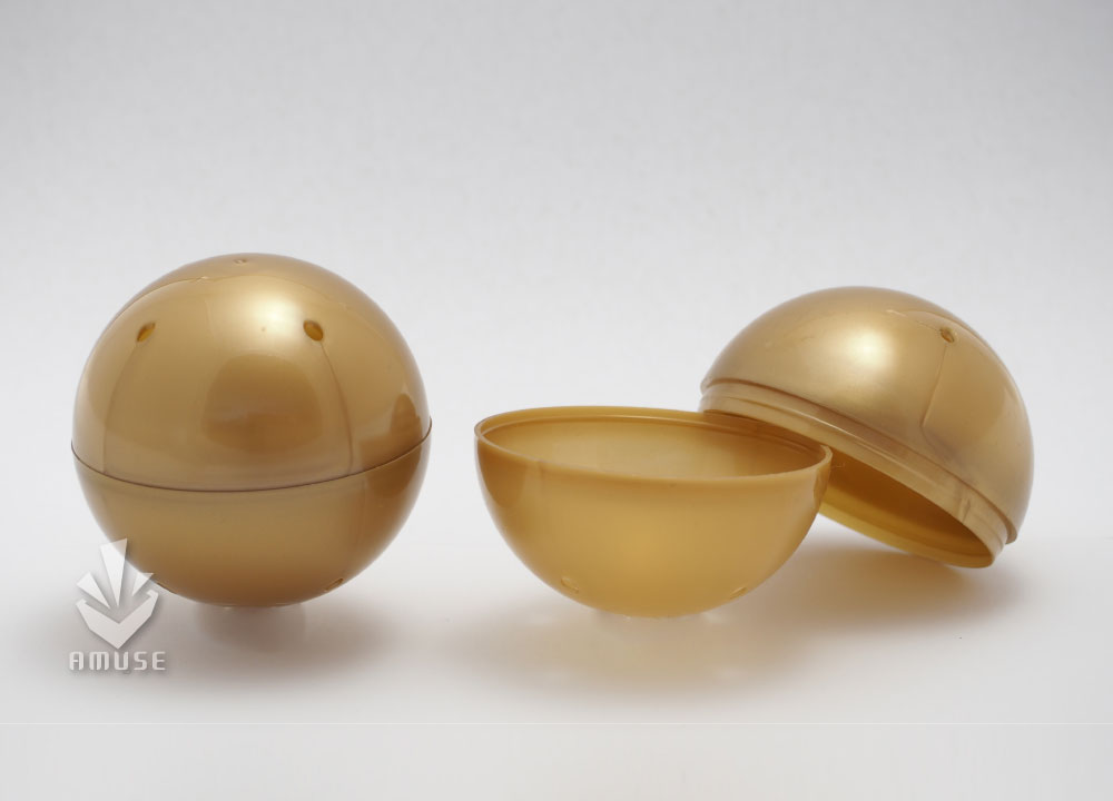 75mm空カプセル　ゴールド　約500個入り　直径75mm　ゴールドのカプセル　空カプセル約500個入り