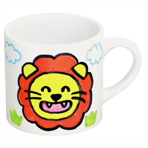 コンパクトマーカーマグ お絵かきマグカップ 絵付けキット 付属のマーカーでオリジナルマグカップができる 洗っても色落ちしない 父の日 手作りキット 工作キット ...