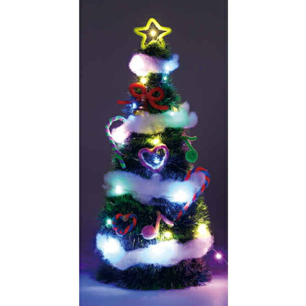 クリスマスツリー 卓上 コンパクト 170×170×260mm 本体のみ 　工作キット　クリス...