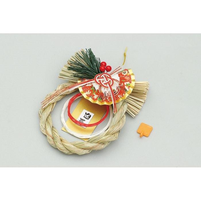 ゴールドスターのしめ縄　本格しめ縄飾り　お正月飾り　新年　縁起物　しめなわ　オフィスやクリニックの受付・お家の玄関にもおすすめ｜アングル2