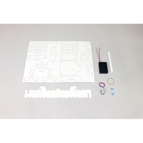 ARTEC ハンディ扇風機工作キット　のり、はさみ不要で扇風機がつくれる。卓上置きもできる　電池3本使用で強力な風が出る