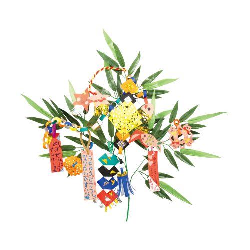 アーテック 七夕飾り付けセット　枝笹630mm、カラーモール、ホログラムシート