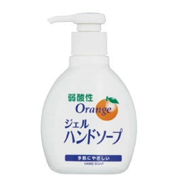 弱酸性ジェルハンドソープ200ml オレンジ さわやかなオレンジの香り 肌の弱酸性状態をくずさず洗い、保湿成分がお肌にうるおいを与えます ご挨拶品 販促品・景品...