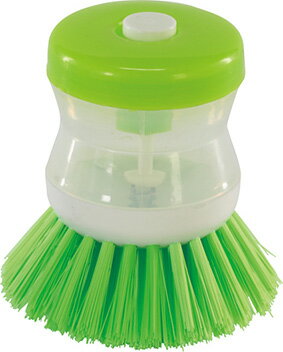 【商品番号】 7013 【本体サイズ】 φ80×90mm 【パッケージサイズ】 φ130×80mm 【個装形態】 PP袋（穴あきヘッダー付） 【材質】 PP・ナイロン 【入数】 100 【商品説明】 洗剤が入れられるブラシ。 キッチンだけじ...