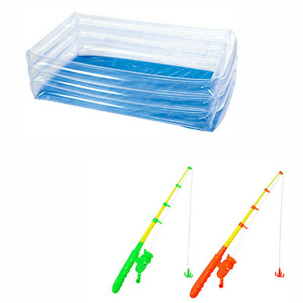 たのしいつり大会本体キット（磁石釣り竿・ポンプ・プール）おもちゃの釣り竿で景品をゲット！わくわく・どきどきたのしいつり大会