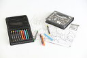 カスタムアートセット(クレヨン×5・色鉛筆×5)60個セット販売 自分で描いた絵を差し込み、世界で一つだけのアートセットができるかわいいお絵かきセット【名入れ可...