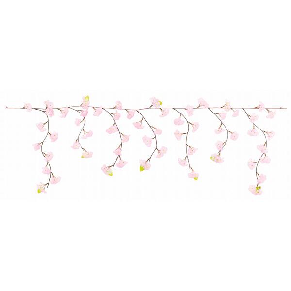 Rakuten - 桜　造花　ディスプレイ　吉野しだれ桜ガーランド（全長175cm）　6本セット販売　店舗装飾　イベントディスプレイ　さくら飾り付け　売り場作り　春の装飾品
