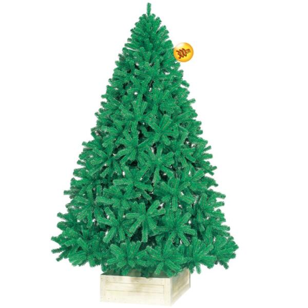 クリスマスツリー　グリーンカラー　300cmパインツリー　4分割　※ウッドベースは別売りです　舗装飾用に開発されたツリー　チップが固く型崩れしない