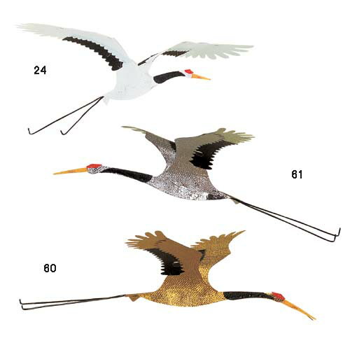 正月　ディスプレイ　飛び鶴　全長70cm