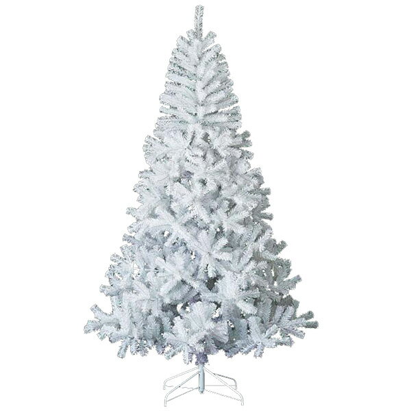 クリスマスツリー　ホワイト 240cm　防炎240cmシャイニーホワイトノーブルリッチワイドツリー(ヒンジ式..