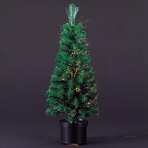 クリスマスツリー　90cmファイバーオプティックノーブルファーツリー(光ファイバー付き) 1