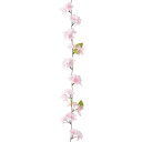 新桜ガーランド(132)　全長180cm　6本セット販売　桜　造花　ディスプレイ　従来品と比べ、花の色合い、大きさ、枝の色合いが、自然な風合いです