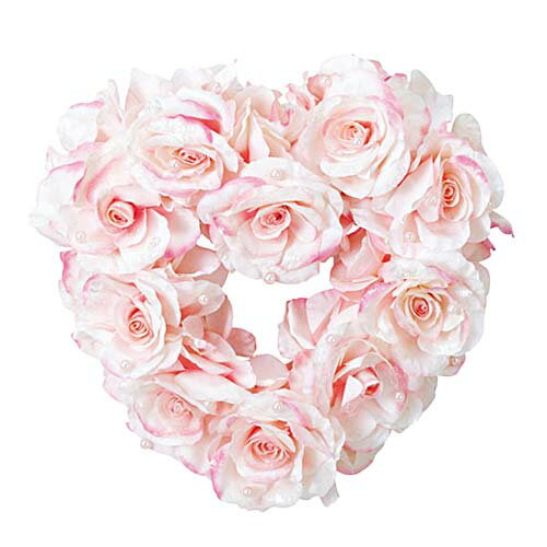 35cmピンクローズパールハート(片面)　オブジェ　イベント会場・ホテル・飲食店で人気のディスプレイ　..