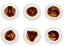 ネコ醤油皿 (AR0604189) 醤油を入れると愛らしい猫の姿が浮かび上がるデザイン。6種類からお選び下さい。ねこ　お皿