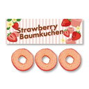 ストロベリーバウムクーヘン3個 60箱セット販売 食べやすいサイズ 甘酸っぱいいちご味のバームクーヘン いちごスイーツ お菓子 販促品・景品・ノベルティ・粗品