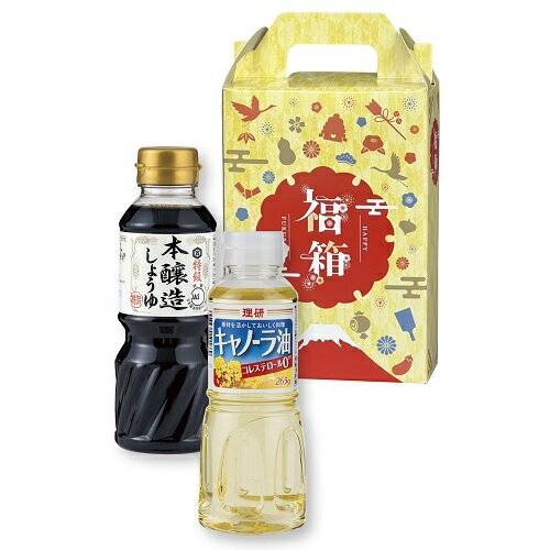 お正月景品　紅富士福箱　調味料2点セット　24個セット販売　もらってうれしい人気調味料の食品福箱　..