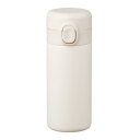 ワンプッシュ真空ステンレスボトル 320ml ホワイト 72本セット販売 片手で開けられるワンプッシュオープン式のミニボトル 持ち運びやすい マイボトル 販促品...