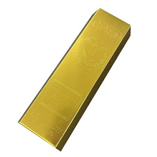 ゴールドキッチンペーパー 20W　300個セット販売　ゴールドの金塊形のパッケージに入ったキッチンペー..