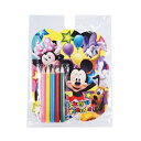 みんなのキャラクターオールスターぬりえセット 288個セット販売 ディズニーキャラクターぬり絵と色鉛筆5色の2点セット 8種取混ぜ お子様向けバラマキ景品 販促...
