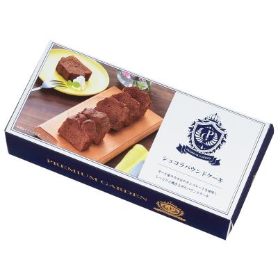 お菓子景品 プレミアムガーデン ショコラパウンドケーキ6切入 60箱セット販売 ガーナ産カカオ豆から作ったチョコレートを使ってしっとりと焼き上げました ご挨拶品...