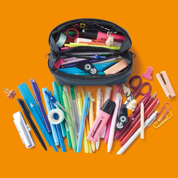 パッ!と広がるたっぷりポーチ 120個セット販売 ペンケース・ペンスタンド・化粧ポーチ 中身を確認しやすく取り出しやすい 販促品・景品・粗品・ノベルティ・記念品...