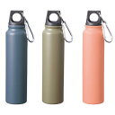 ループキャップアルミボトル 220ml 180個セット販売 持ち運びラクラク カラビナ付き 軽量アルミボトル カラー3色取混ぜ シンプルデザイン 販促品・景品・...
