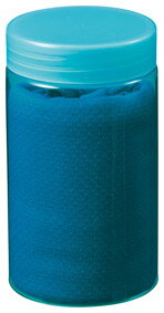 接触涼感生地で水に濡らすとさらにひんやり、 首元や肩を紫外線から守るUVカット機能も嬉しい。 パッケージもクールな外観で夏の販促に最適です。 受注単位 160枚 ( 160入 × 1カートン ) 商品サイズ ボトル/φ55×98mm、タオル/200×800mm 箱サイズ 100×56×56mm 個装形態 化粧箱 材質 ボトル/PET・PP、タオル/ナイロン・ポリエステル 色・柄 単色 掲載ページ P.27 参考上代 \650 カートンサイズ 50×50×32cm カートン重量 13kg　