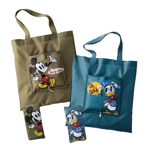 ミッキー&ドナルド フラットトート 160個セット販売 たたんでコンパクトになる 持ち運び便利なお出かけバッグ サブバッグ ディズニーキャラクターバッグ 2柄取混ぜ 販促品・景品・粗品・ノベルティ
