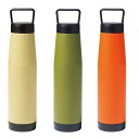 キャンプス 保冷温スタイルボトル 600ml 30個セット販売 ステンレスボトル ラバー塗装 真空構造 シンプル&スタイリッシュ 蓋がハンドル形状 ナチュラル...