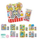 キャラクターぬりえセット 360個セット販売 トムとジェリーキャラクターぬり絵と色鉛筆5色の2点セット 8柄取混ぜ お子様向けバラマキ景品 販促品・粗品・ノベル...