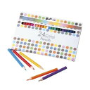 24色カラーペンシル 色鉛筆 100個セット販売 お絵かきイベント・絵付け体験で人気 ワークショップなどで使える 色えんぴつ24色セット お子様向け 販促品・景...
