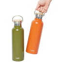 キャンプス 保冷温クラシックボトル750ml 36個セット販売 ステンレスボトル バンブー素材をあしらった蓋でおしゃれ 2色取混ぜ 販促品・景品・ノベルティ・記...