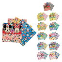 キャラクター顔柄おりがみ 400個セット販売 ディズニーキャラクター折り紙 12柄取混ぜ お子様向けバラマキ景品 ノベルティ 文房具 工作 イベント販促品・粗品
