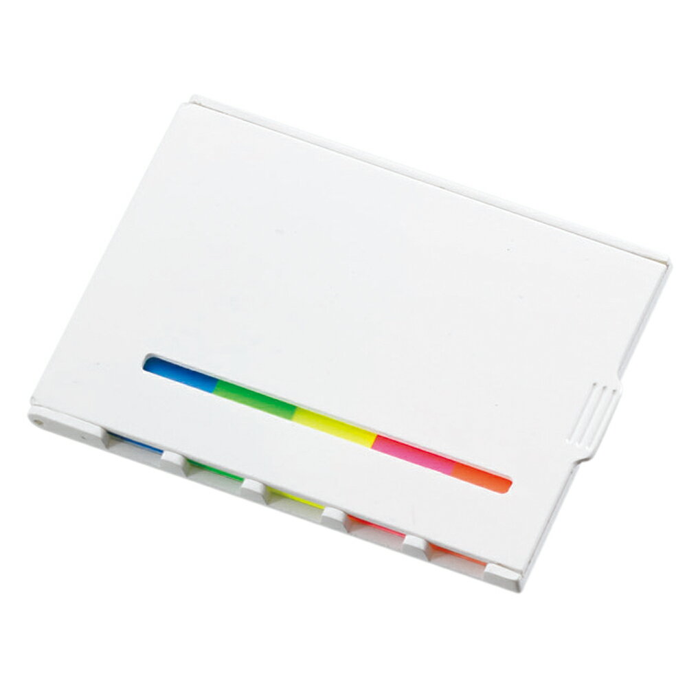 サイズ 54×75×6mm カラー 個装形態 ポリ入 素材 ABS・紙 備考 ふせんの枚数：各色、約20枚 カートンサイズ：約 縦35×横31×高さ19cm カートン重量：約9.5kg　