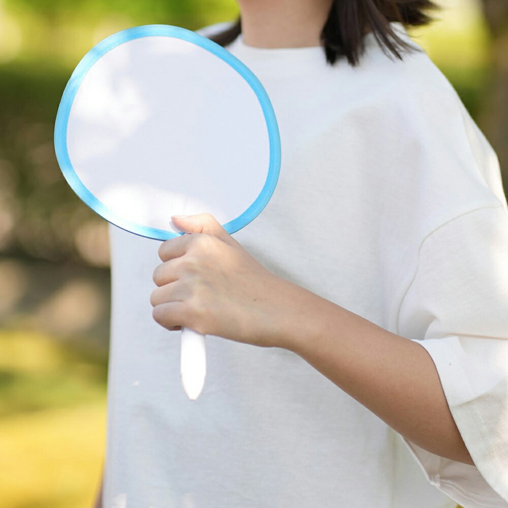 ファン付ボールペン　うちわが付いたボールペン　夏の景品　うちわ付きペン【名入れ可能　別途費用】