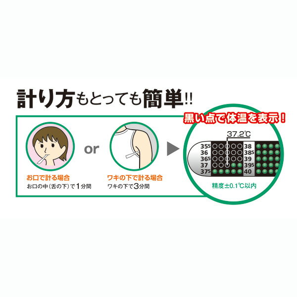 体温計 ミニチェック液晶体温計 10枚セット販...の紹介画像2