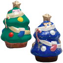 お絵かき　クリスマスツリー（陶器）貯金箱　クリスマス　ツリー　手作りキット　ワークショップ・絵付け体験用　クリスマス　工作キット　オリジナルツリー　置物