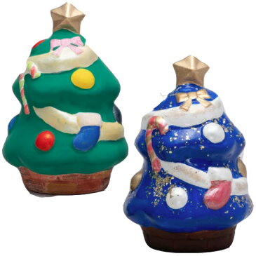 お絵かき　クリスマスツリー（陶器）貯金箱　1個販売　クリスマス　ツリー　手作りキット　置物　ワークショップ・絵付け体験用　クリスマス　工作キット