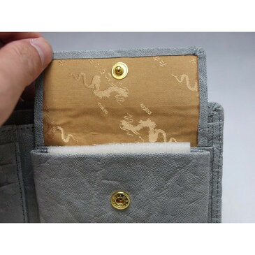 象革 折り財布 2つ折りエレファント 日本製 本象革使用財布