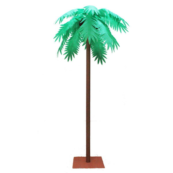 観葉植物　造花　ヤシの木ディスプレイ　パームツリー　200cm　2分割商品　※簡易組立　お客様組み立て商品　夏の装飾　常夏・南国風ディスプレイ