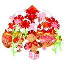 母の日 ディスプレイ 母の日クマさんドロップ サイズ約52×50cm イベント飾り付け 店舗装飾 カーネーション