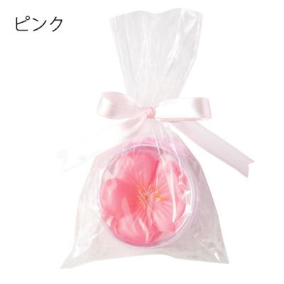ゴールドスターの桜の香り　さくらフラワーソープ　144個セット販売　優しい香りがただよう綺麗なペーパーソープ　2色取混ぜ　紙石けん　女性向け景品　母の日　プレゼント　プチギフト　イベント販促品・景品・ノベルティ｜アングル2