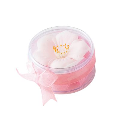 ゴールドスターの桜の香り　さくらフラワーソープ　144個セット販売　優しい香りがただよう綺麗なペーパーソープ　2色取混ぜ　紙石けん　女性向け景品　母の日　プレゼント　プチギフト　イベント販促品・景品・ノベルティ｜アングル3