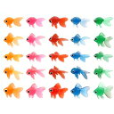 縁日 景品 TPRカラフル金魚 100個セット すくいどり景品 ガチャ景品に最適