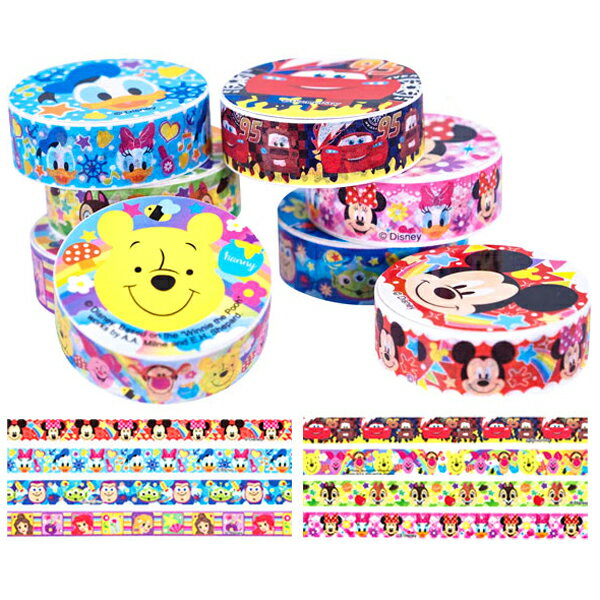 ガチャガチャ景品 カプセルトイ ディズニー顔柄マスキングテープ 48個セット販売